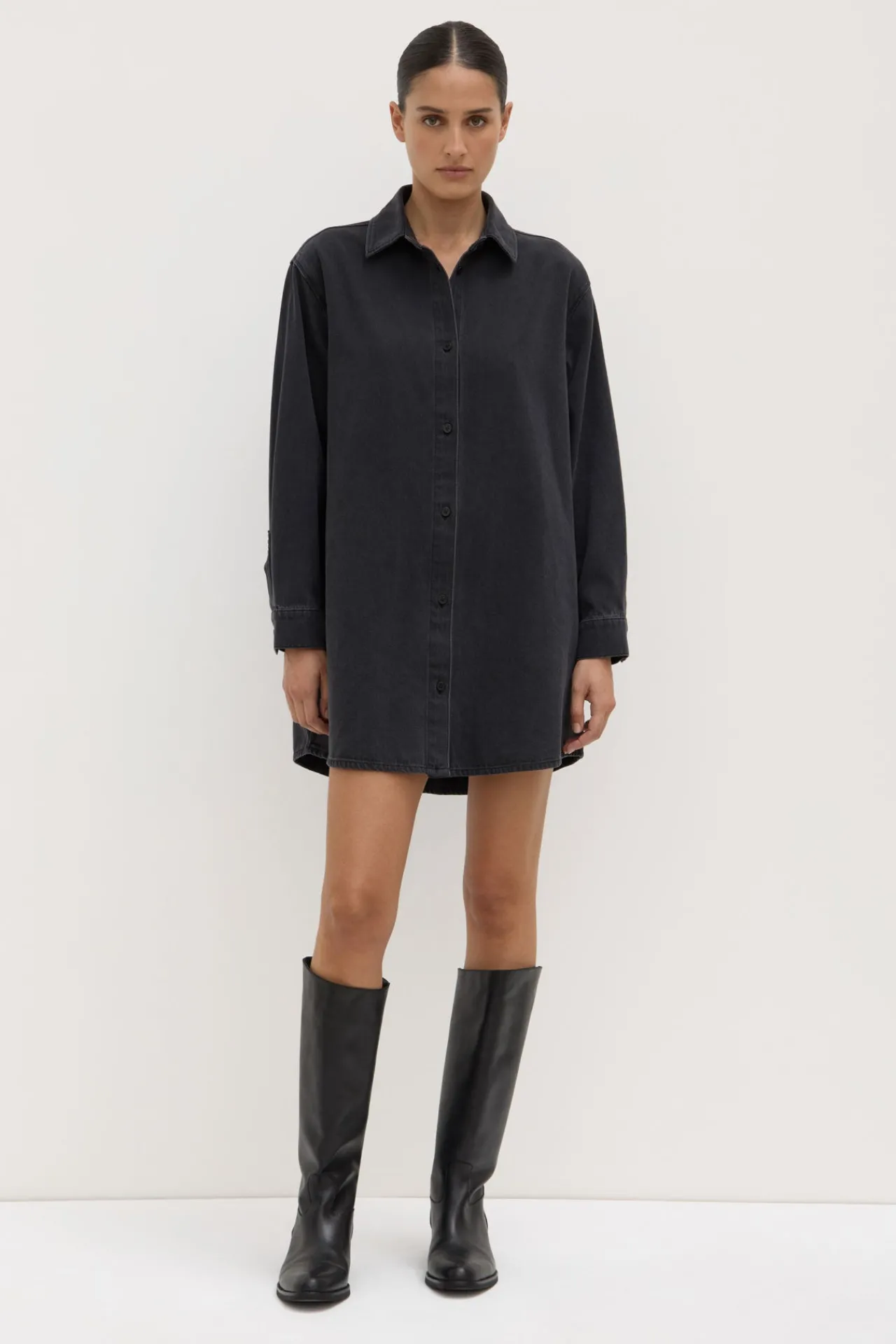 Athena Denim Shirt Dress^Assembly Label Discount
