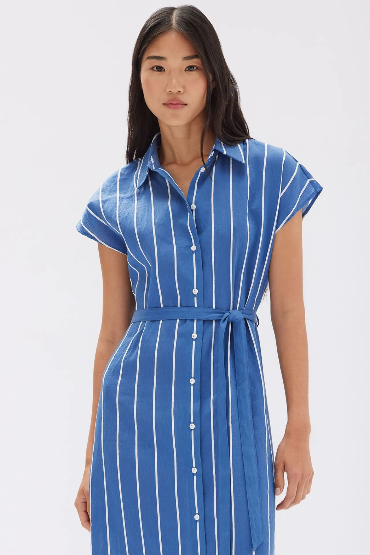 Ayla Stripe Shirt Dress^Assembly Label Online