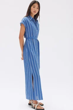Ayla Stripe Shirt Dress^Assembly Label Online