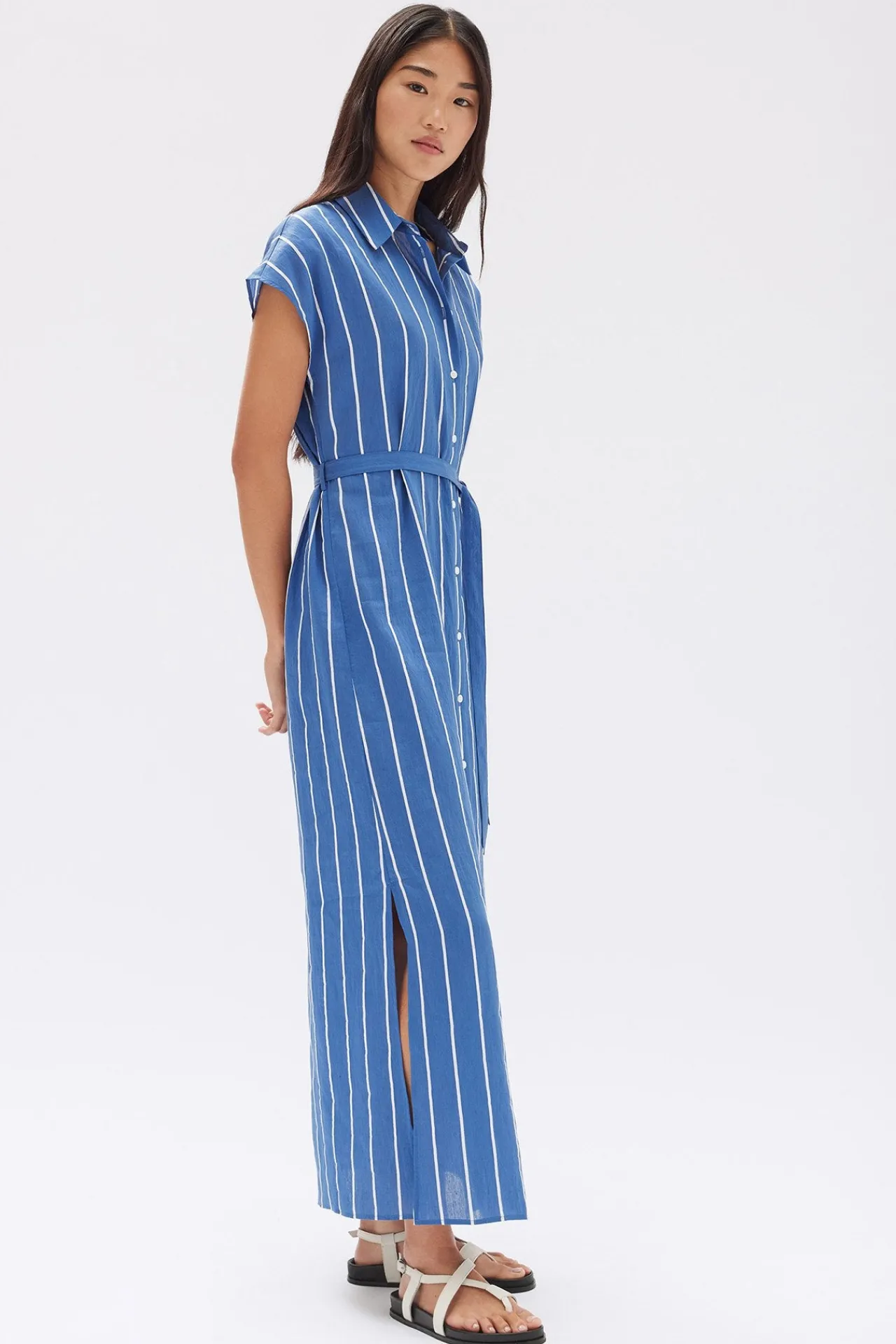 Ayla Stripe Shirt Dress^Assembly Label Online