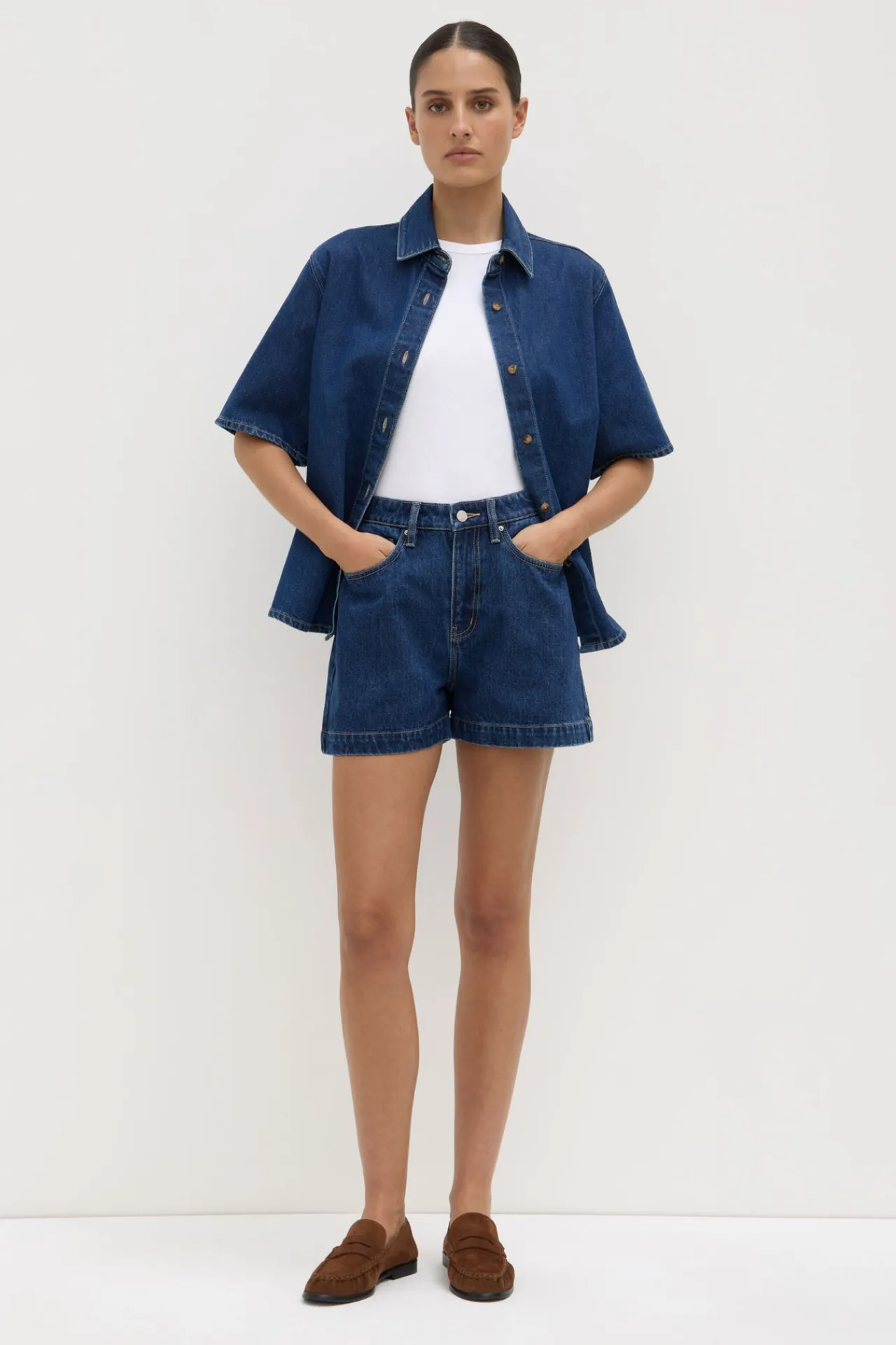 Boxy Denim Short^Assembly Label Fashion