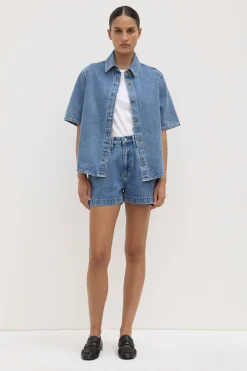 Boxy Denim Short^Assembly Label Clearance
