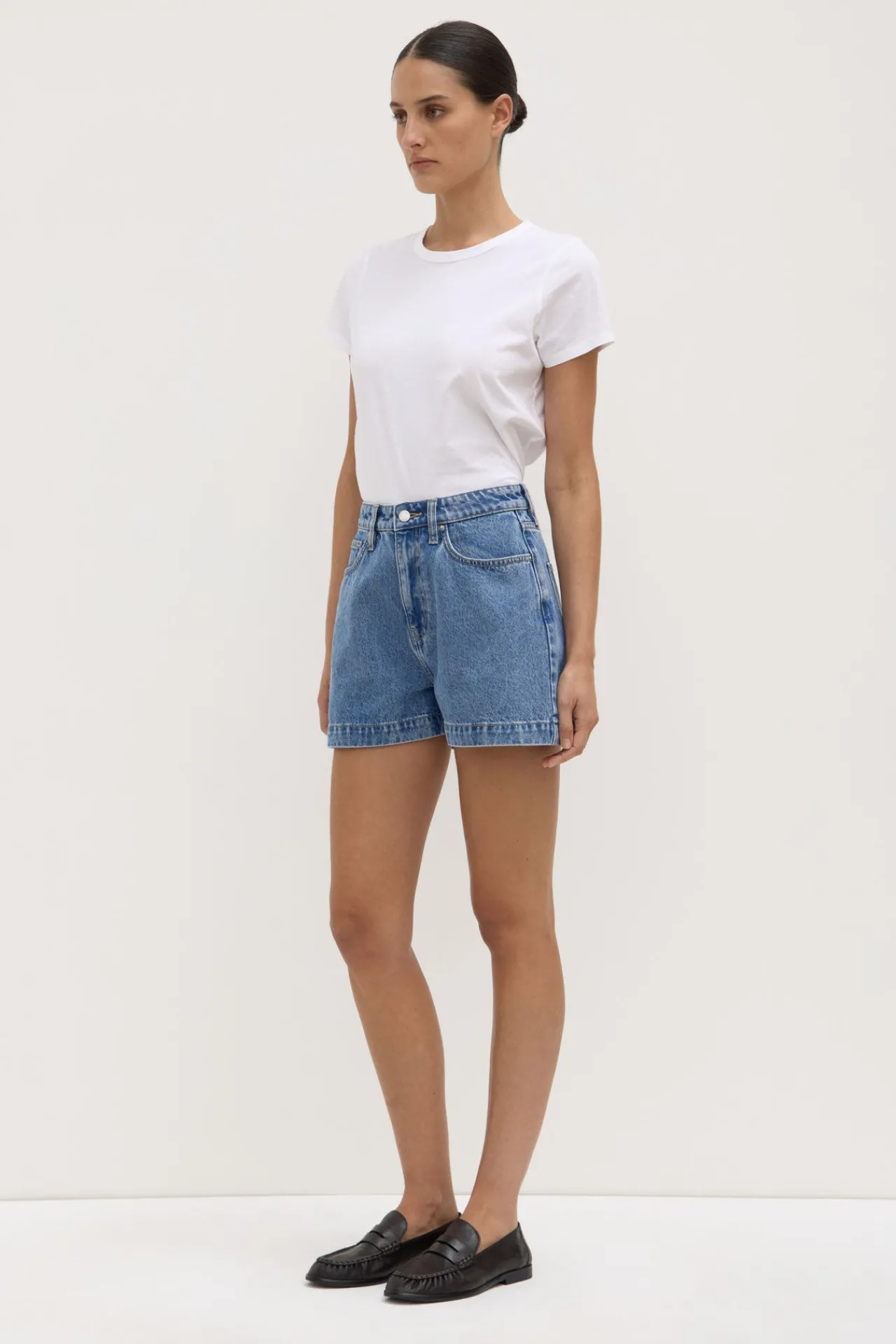 Boxy Denim Short^Assembly Label Clearance