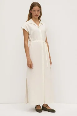 Heather Silk Maxi Shirt Dress^Assembly Label Clearance