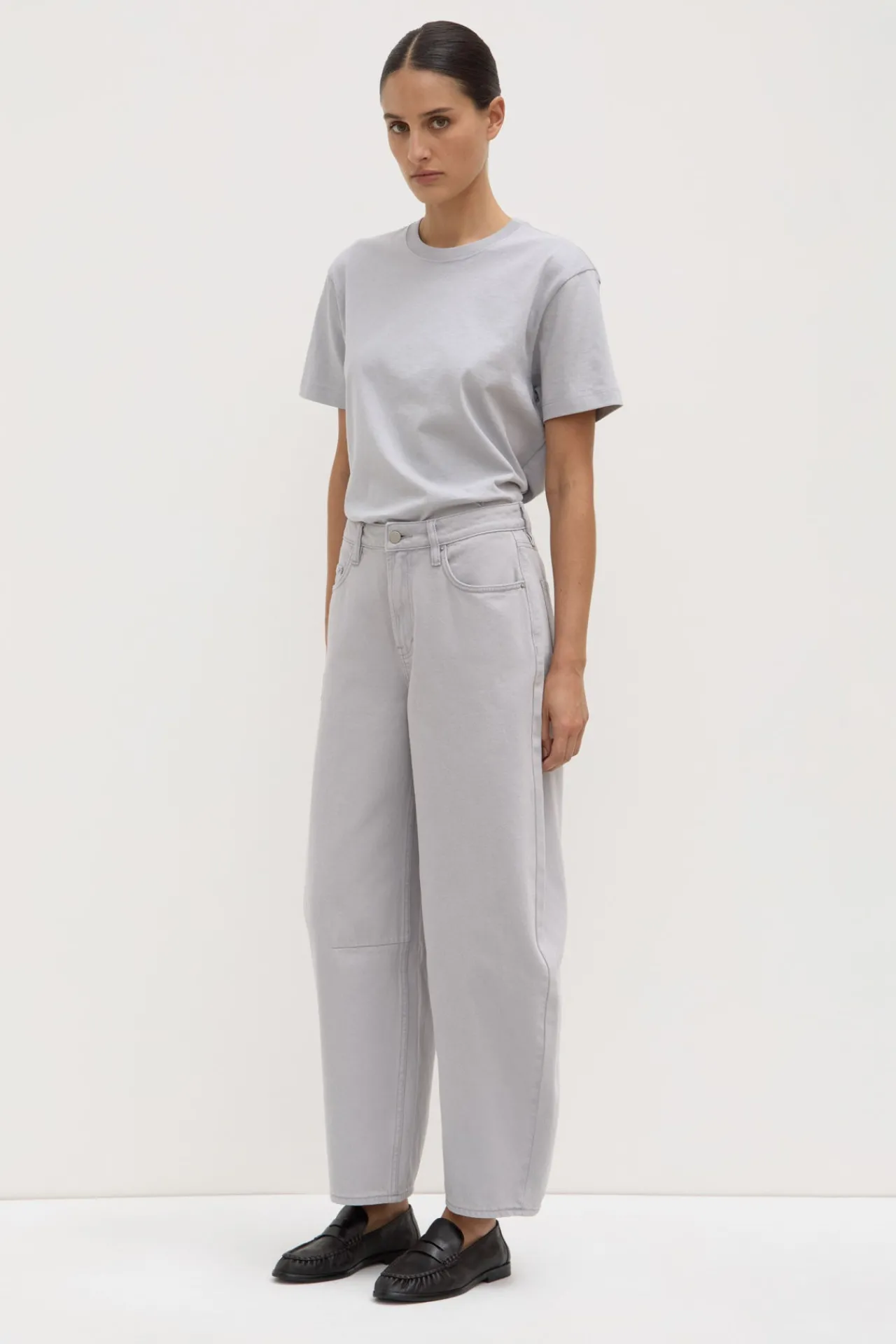 High Rise Barrel Jean^Assembly Label Discount