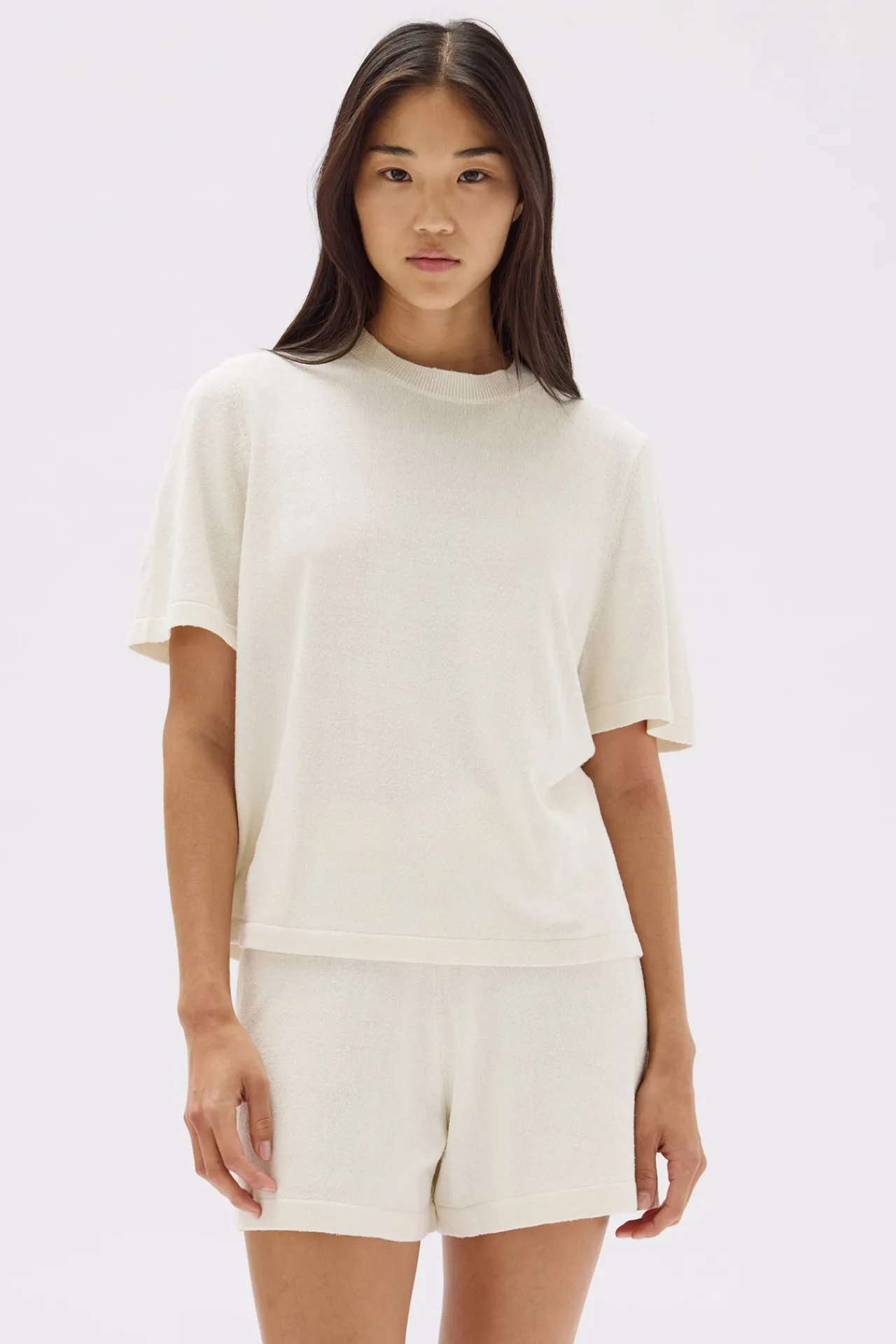June Silk Knit Short^Assembly Label New