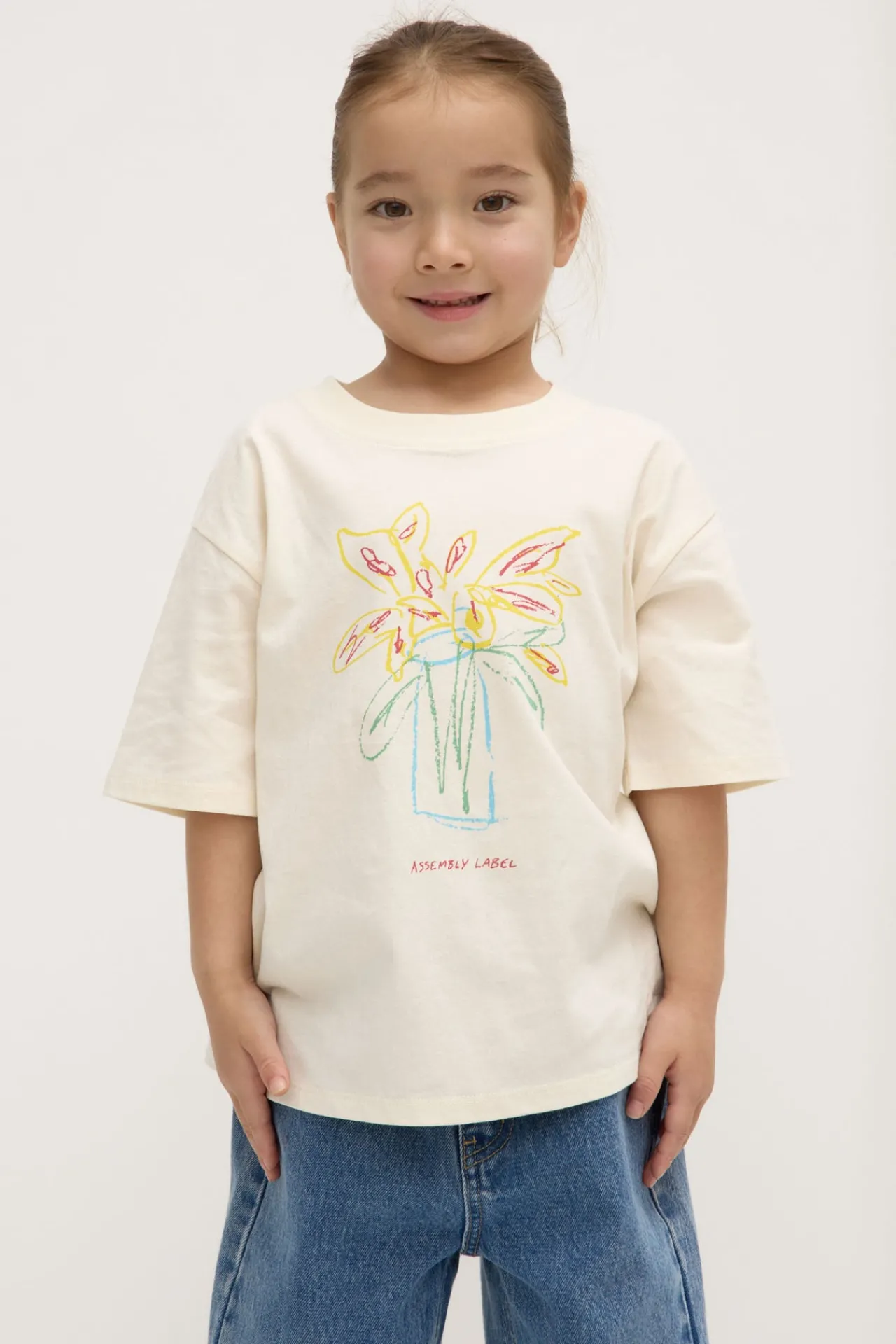 Kids Flower Tee^Assembly Label New
