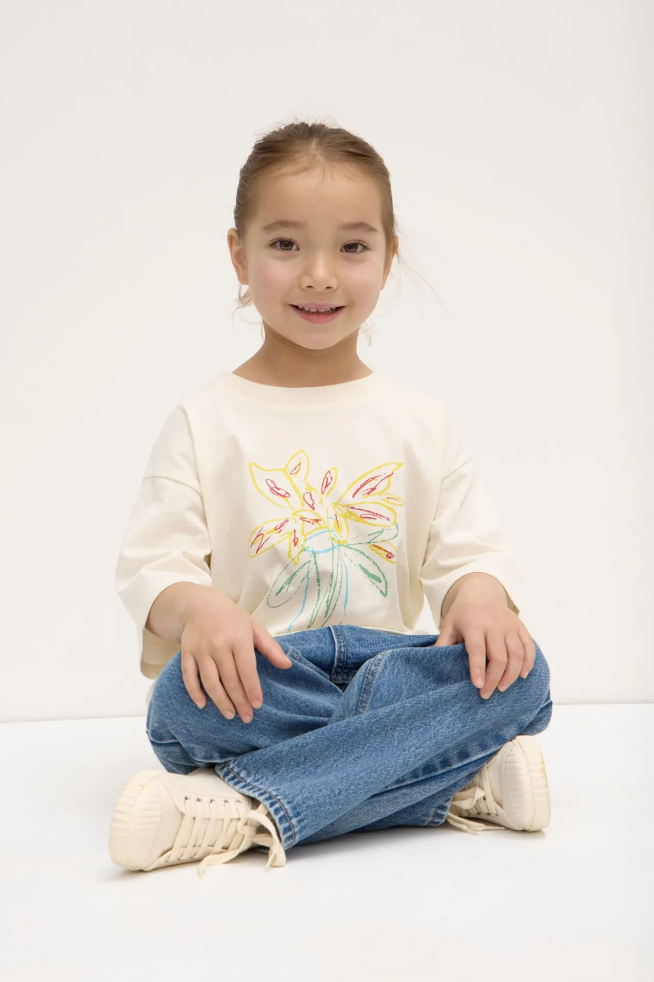 Kids Flower Tee^Assembly Label New