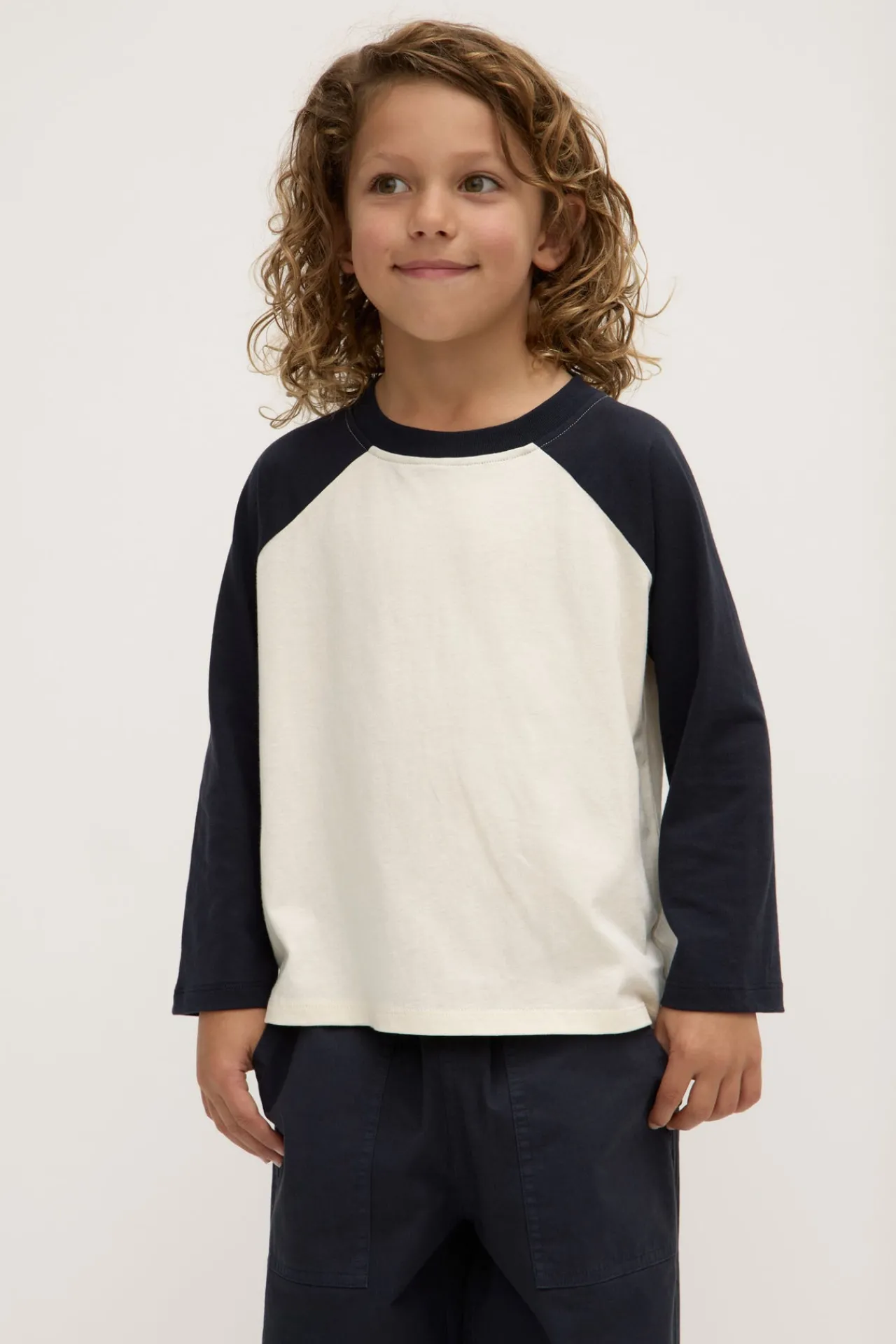 Kids Raglan Long Sleeve Tee^Assembly Label Fashion