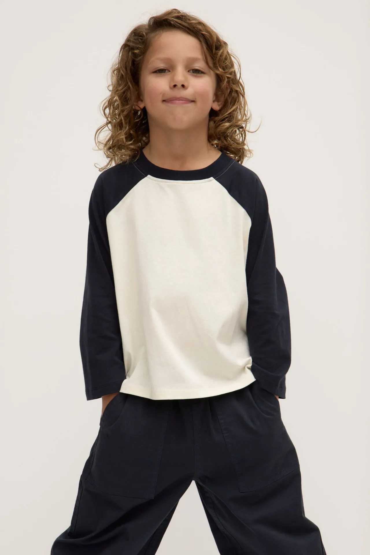 Kids Raglan Long Sleeve Tee^Assembly Label Fashion