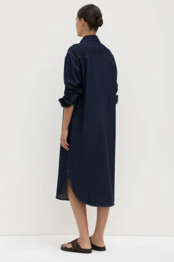 Kiera Recycled Denim Midi Shirt Dress^Assembly Label Discount