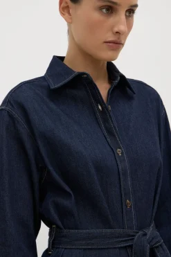 Kiera Recycled Denim Midi Shirt Dress^Assembly Label Discount