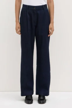 Kiera Recycled Denim Pleat Front Pant^Assembly Label Sale