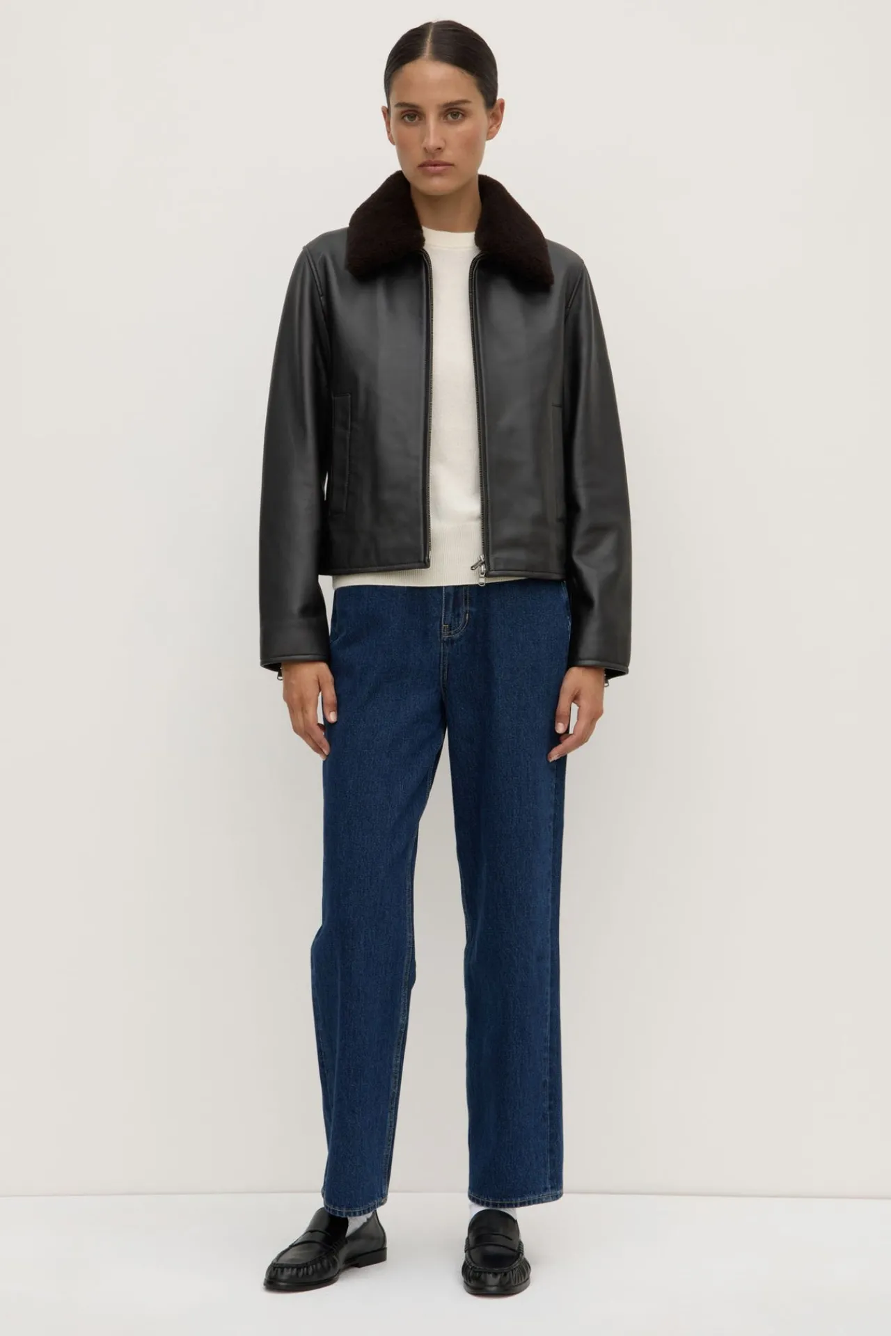 Leather Bomber Jacket^Assembly Label Online