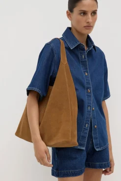 Neve Suede Shoulder Bag^Assembly Label Online