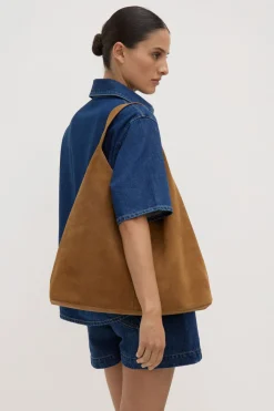 Neve Suede Shoulder Bag^Assembly Label Online