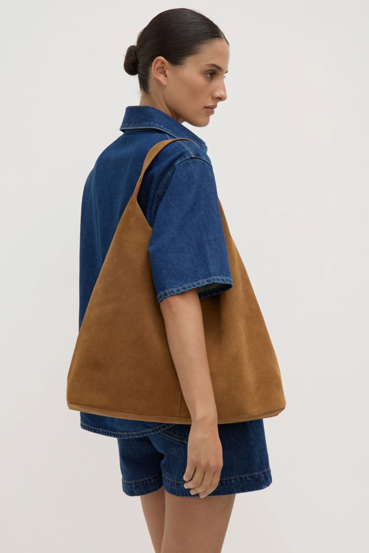Neve Suede Shoulder Bag^Assembly Label Online