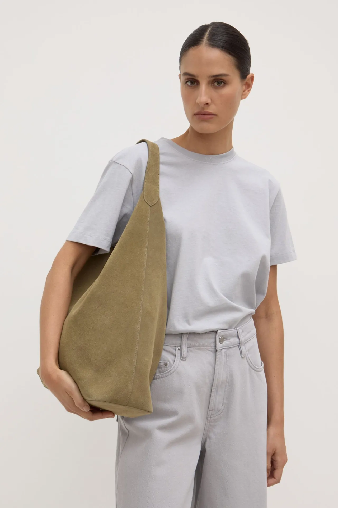 Neve Suede Shoulder Bag^Assembly Label Sale