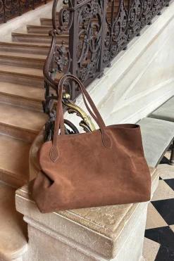 Olivia Suede Tote Bag^Assembly Label Best