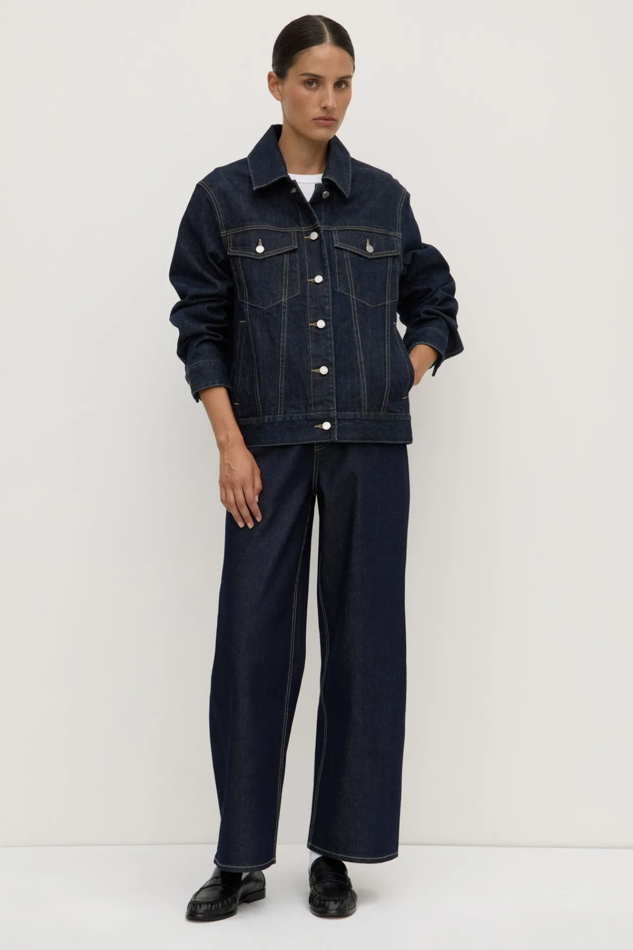Oversized Denim Jacket^Assembly Label Outlet