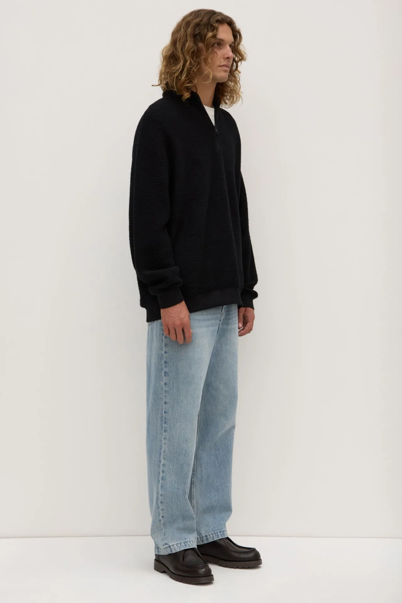 Palmer Wool Blend Funnel Neck Zip Sweat^Assembly Label Sale