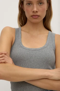 Robyn Scoop Neck Rib Tank^Assembly Label Fashion