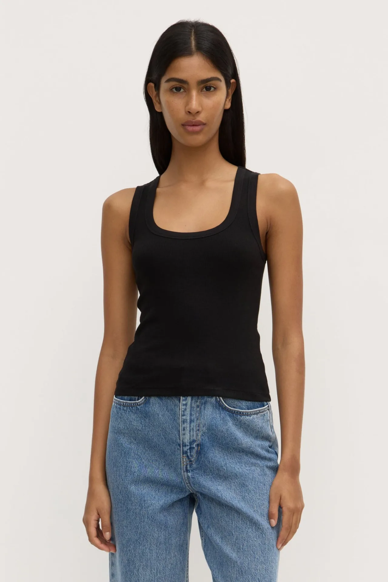 Robyn Scoop Neck Rib Tank^Assembly Label Clearance