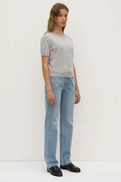 Semra Cotton Cashmere Short Sleeve Cardigan^Assembly Label Fashion