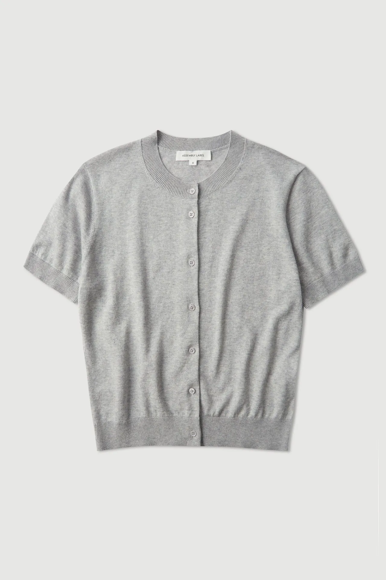 Semra Cotton Cashmere Short Sleeve Cardigan^Assembly Label Fashion