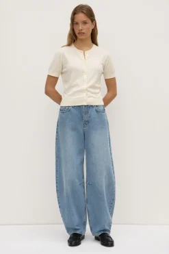 Semra Cotton Cashmere Short Sleeve Cardigan^Assembly Label Best