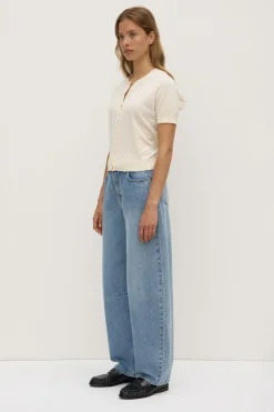 Semra Cotton Cashmere Short Sleeve Cardigan^Assembly Label Best