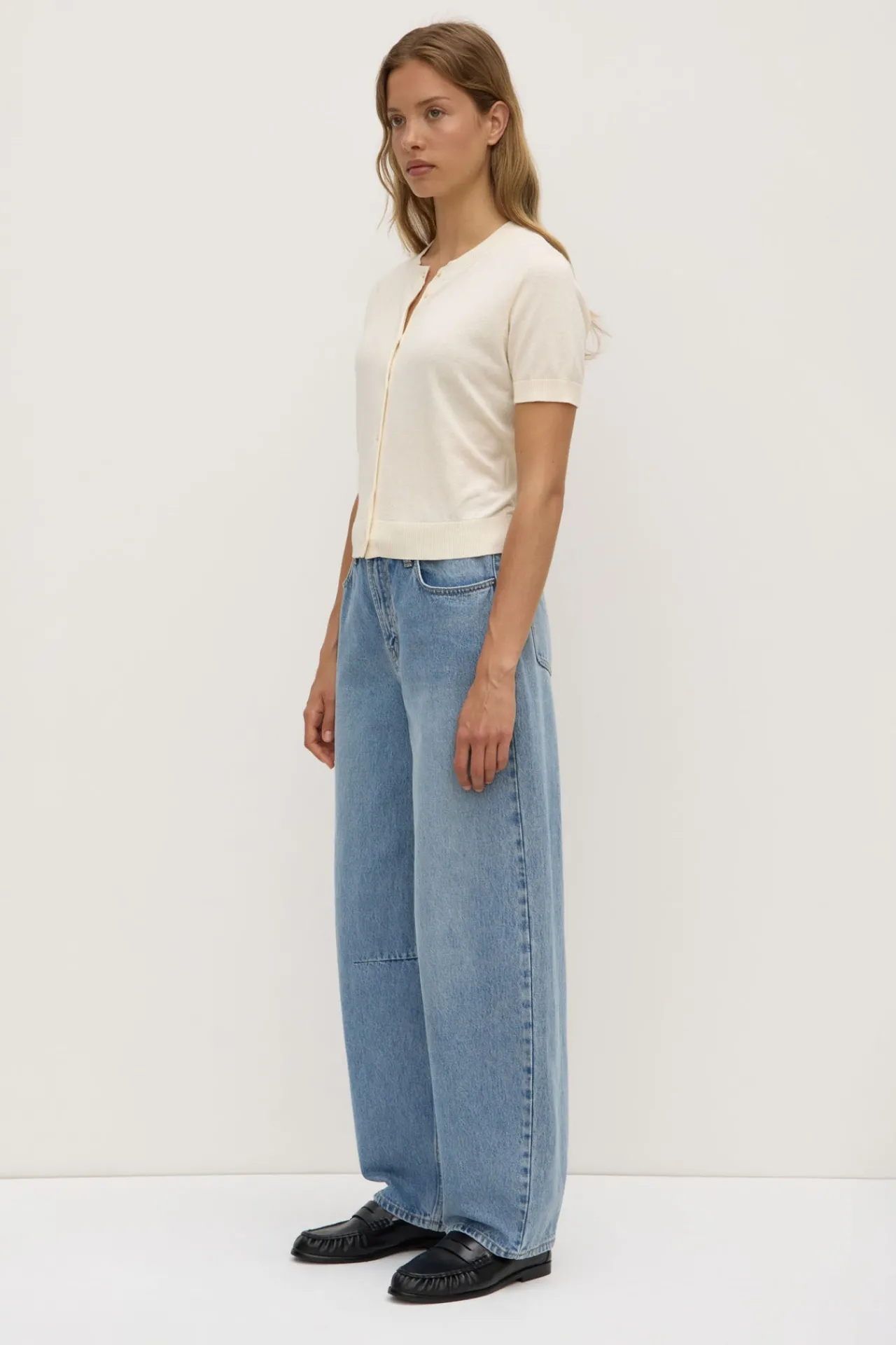 Semra Cotton Cashmere Short Sleeve Cardigan^Assembly Label Best
