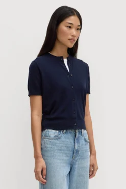 Semra Cotton Cashmere Short Sleeve Cardigan^Assembly Label Fashion