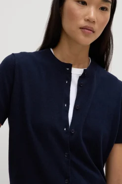 Semra Cotton Cashmere Short Sleeve Cardigan^Assembly Label Fashion