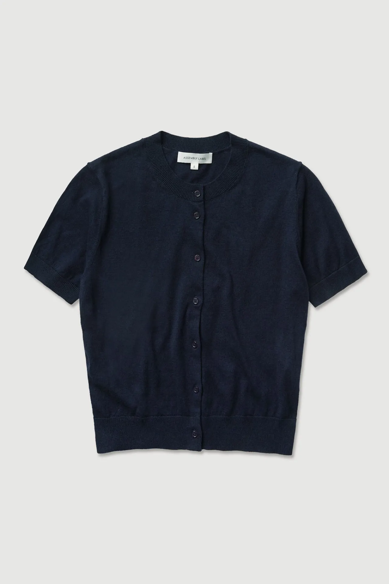 Semra Cotton Cashmere Short Sleeve Cardigan^Assembly Label Fashion