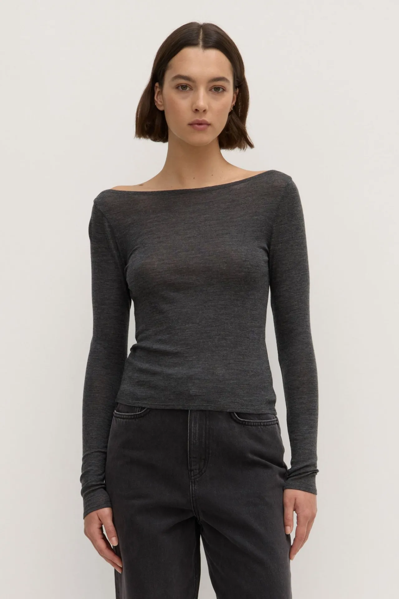 Shannon Wool Bateau Long Sleeve Top^Assembly Label Clearance