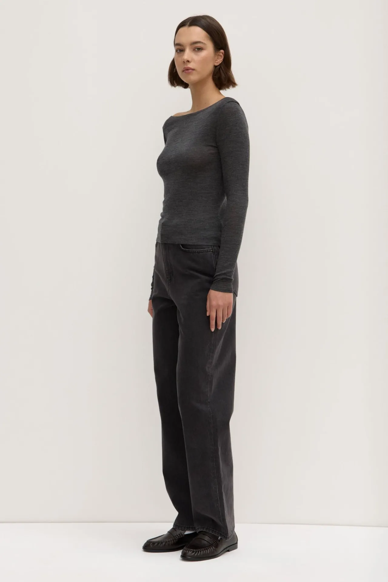 Shannon Wool Bateau Long Sleeve Top^Assembly Label Clearance