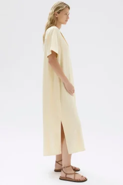Silk Resort Shirt Dress^Assembly Label Outlet