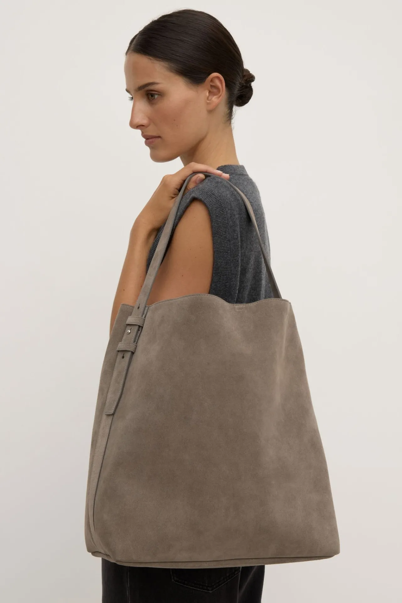 Sonny Suede Shoulder Bag^Assembly Label Outlet
