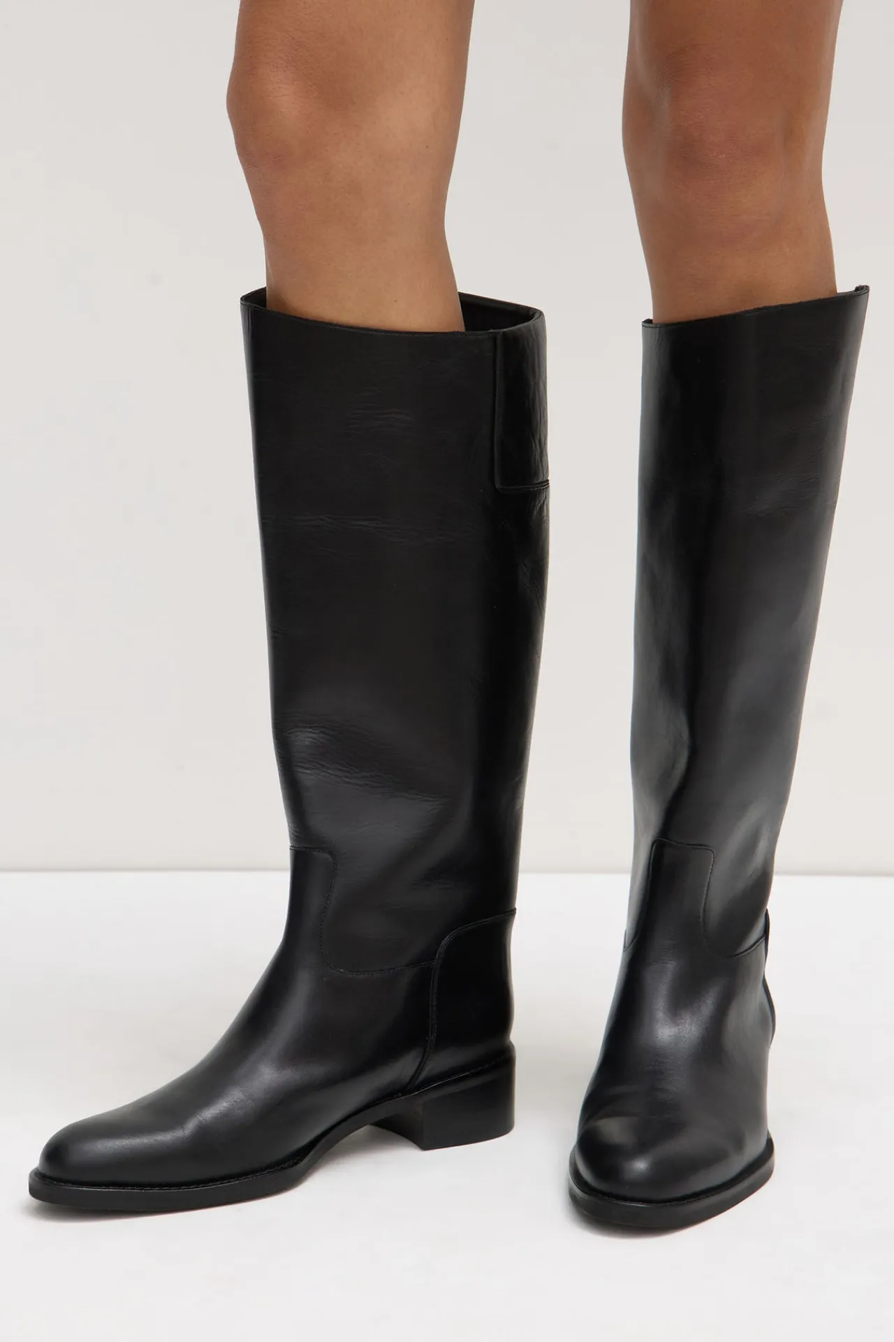 Stevie Leather Riding Boot^Assembly Label Clearance