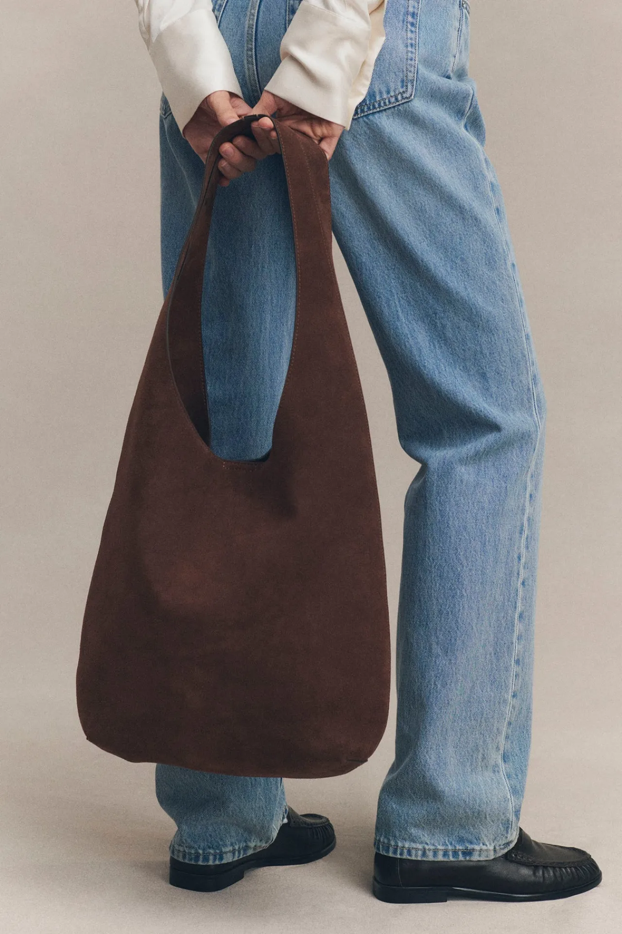 Suede Hobo Bag^Assembly Label Discount