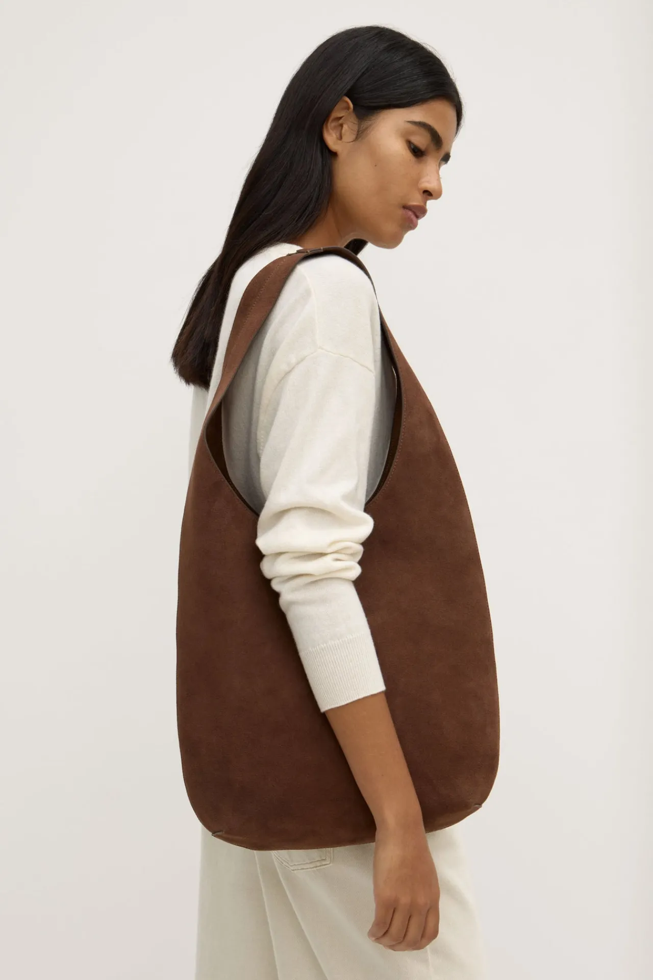 Suede Hobo Bag^Assembly Label Discount