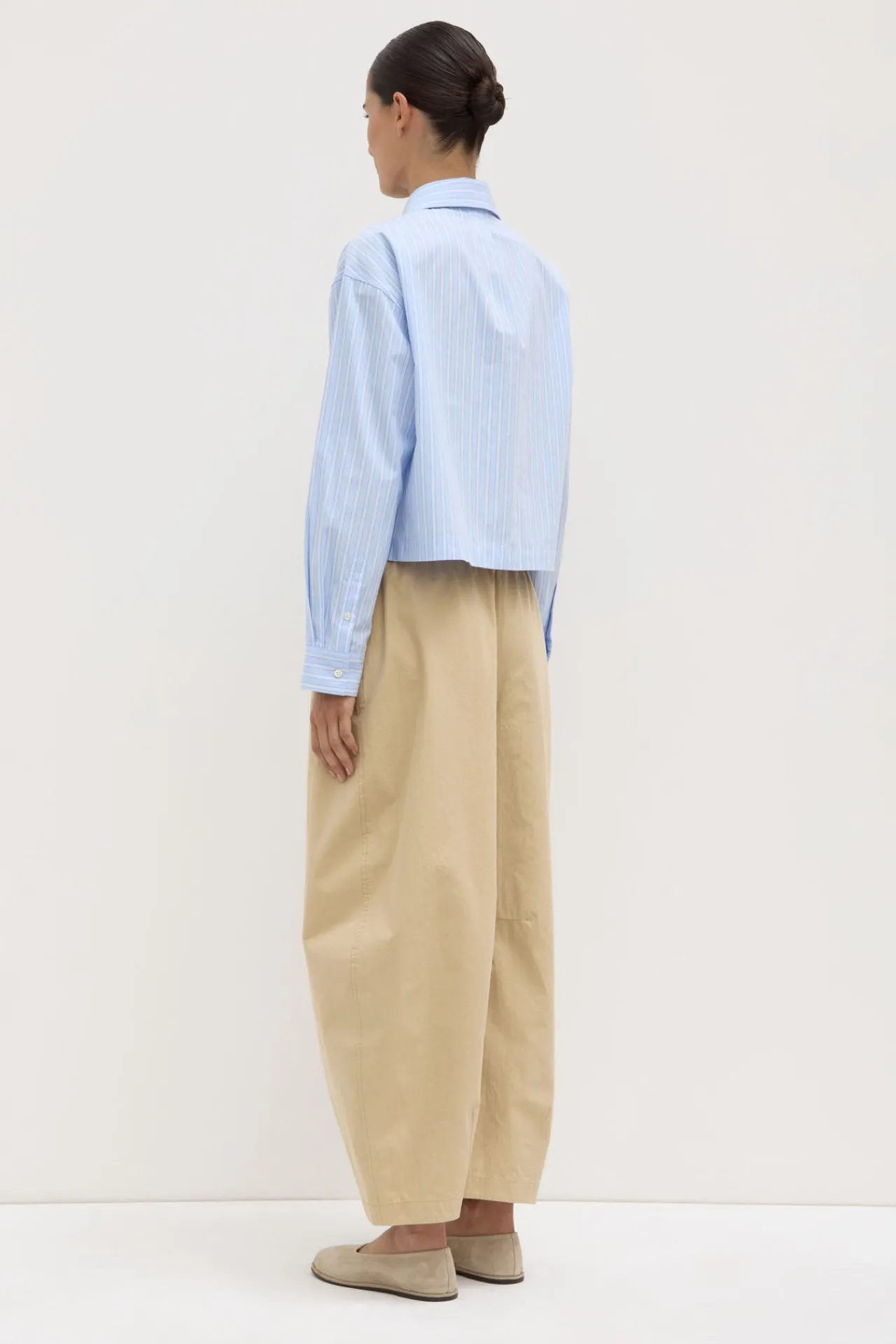 Tessa Poplin Cropped Shirt^Assembly Label Discount