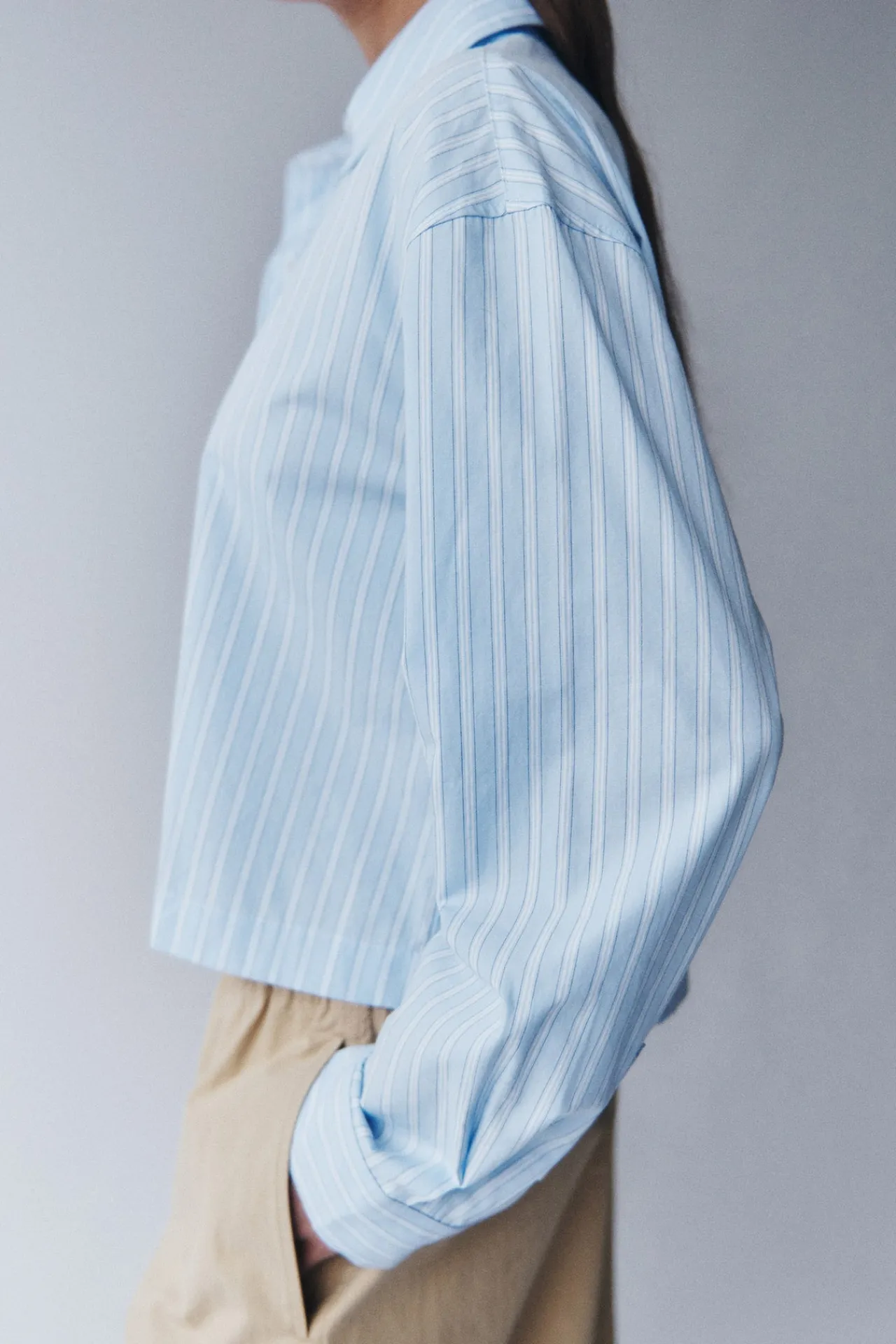 Tessa Poplin Cropped Shirt^Assembly Label Discount