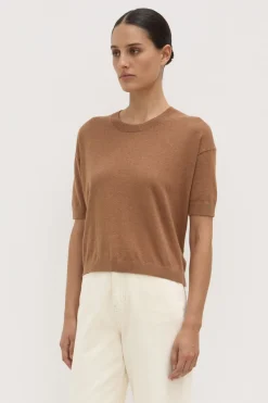 Vanya Cotton Cashmere Knit Tee^Assembly Label Discount