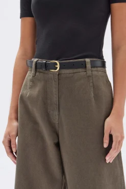 Womens Slim Leather Belt^Assembly Label Online