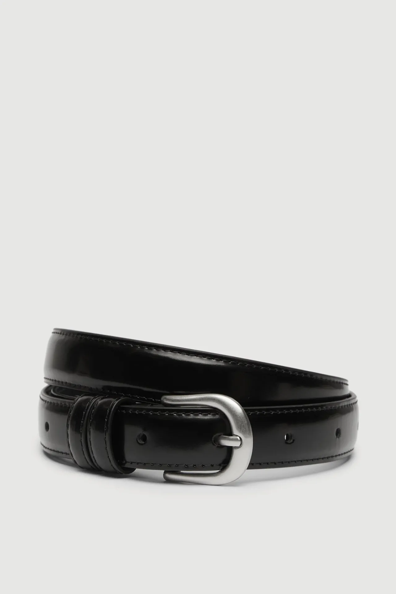 Womens Smooth Leather Belt^Assembly Label Fashion