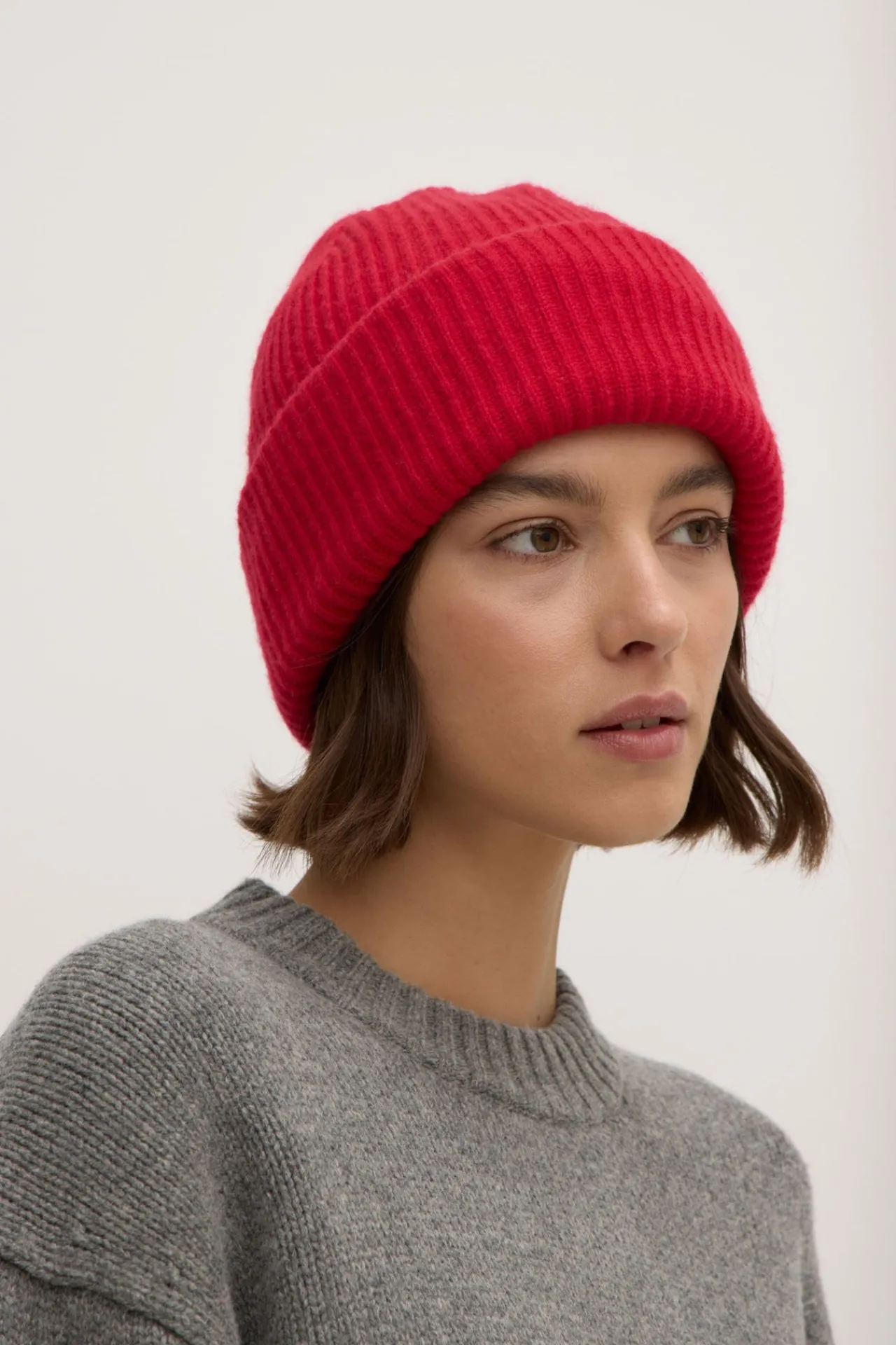 Wool Cashmere Rib Beanie^Assembly Label Best