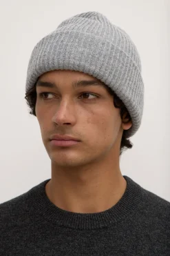 Wool Cashmere Rib Beanie^Assembly Label New