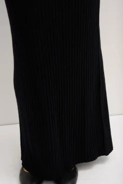 Wool Cashmere Rib Maxi Skirt^Assembly Label New
